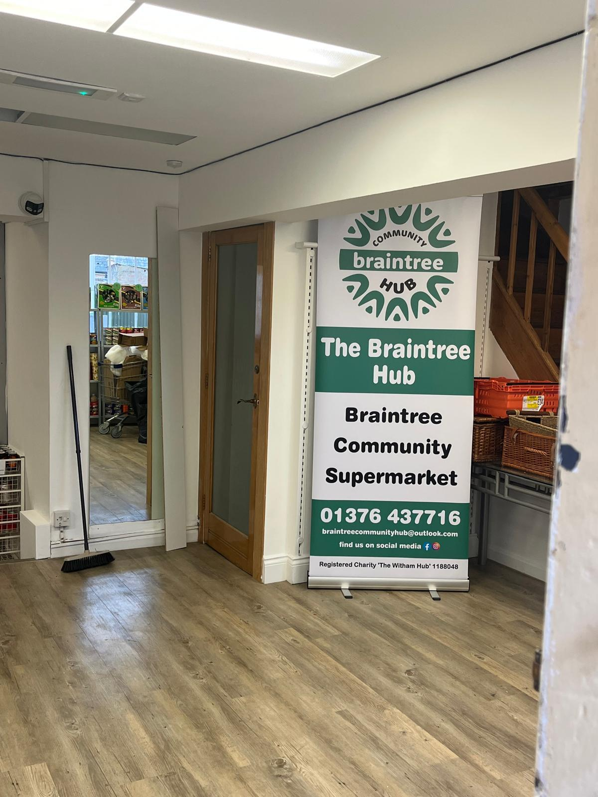 The Braintree Hub entrance